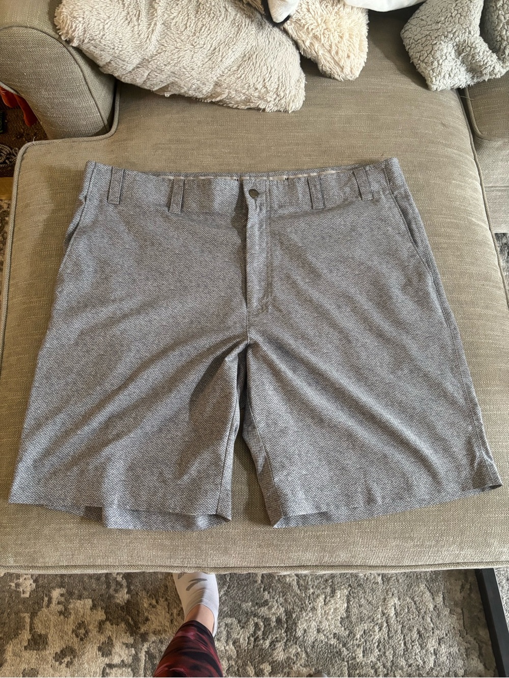 Callaway Men's Heather Gray Flat-Front Golf Shorts